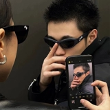 Очки на солнечной энергии подходит для мужчин и женщин, в американском стиле, изысканный стиль, кошачий глаз