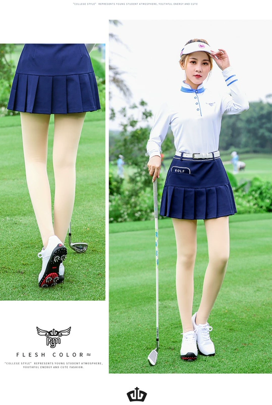 Mùa thu và mùa đông mới quần legging golf PGM dày cộng với nhung ấm 800D quần cao eo cao bước chân