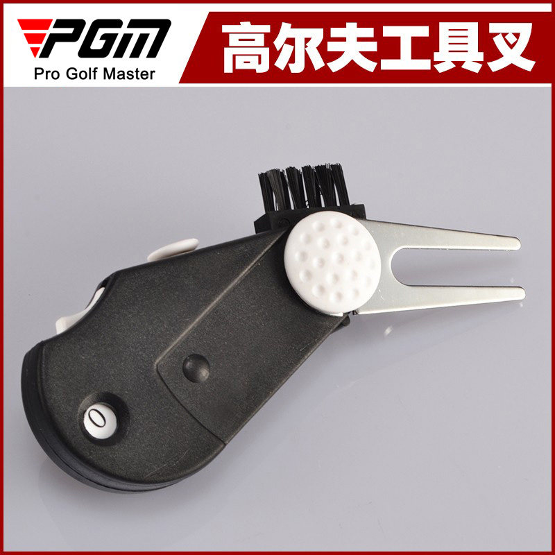 PGM Golf Fruit Ridge Fork 4 All-in-one Tool Fork Golf Ball Mark With Scooters Function-Taobao