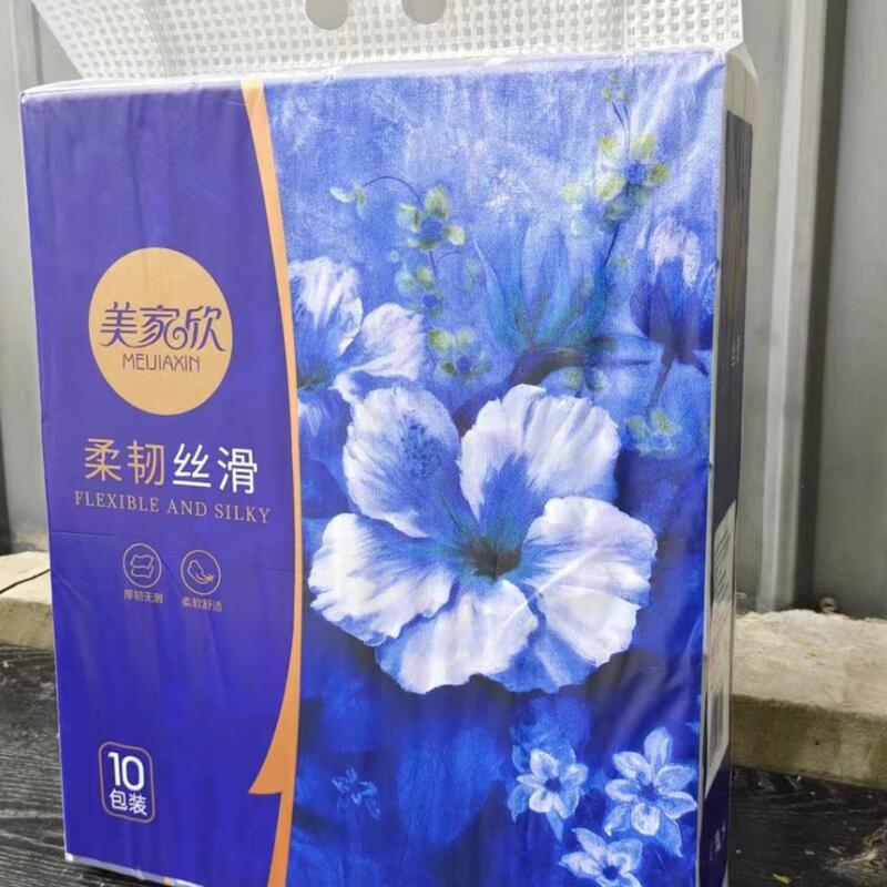 Meijiaxin 100 Packs of Thick, Flexible, Silky Tissue Paper for Household Use, Affordable Napkins for Living Room and Office, 450 Sheets of Tissue Paper