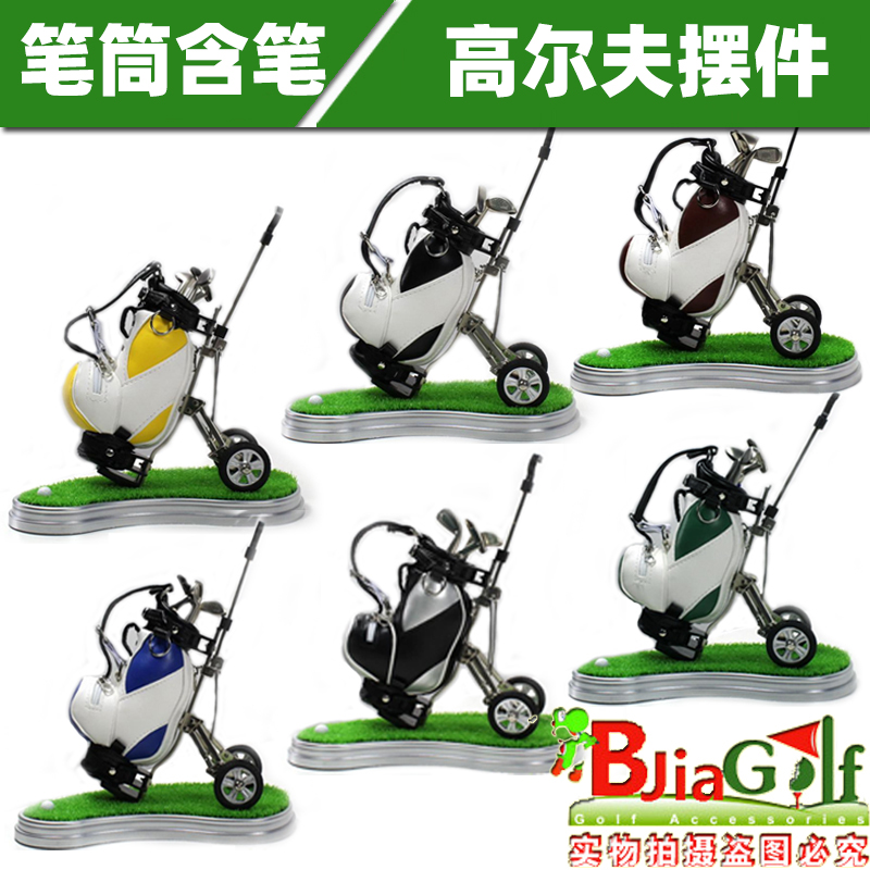 Golf fan supplies gift golf gift golf pen holder decoration with three pens recommended by the store