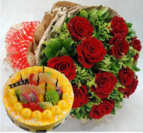 Birthday cake flowers reservation in the same city express Shijiazhuang City Xinhua District Qiaoxi Changan Yuhua Gaocheng delivery goods