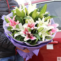 Lily bouquet Nanchang Handan flower shop Wuhan to send flowers Eagle pool Xiangyang to book flowers and Huanggang flowers to distribute Tongcheng Express
