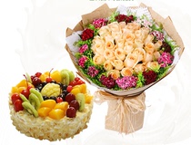 Flowers birthday eggs booking cakes in the same city express Xianyang City Baoji Tongchuan Yanan Weinan City Ankang free delivery