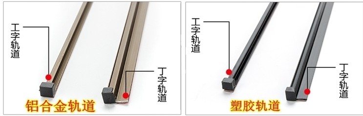 Car curtain track special guide rail buckle plug I-shaped T-shaped track