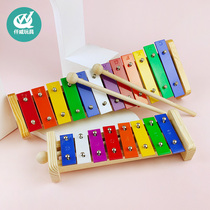 Qianwei Orf childrens percussion piano 15-tone percussion iron piano Childrens musical instrument toy 12-tone percussion instrument aluminum sheet piano