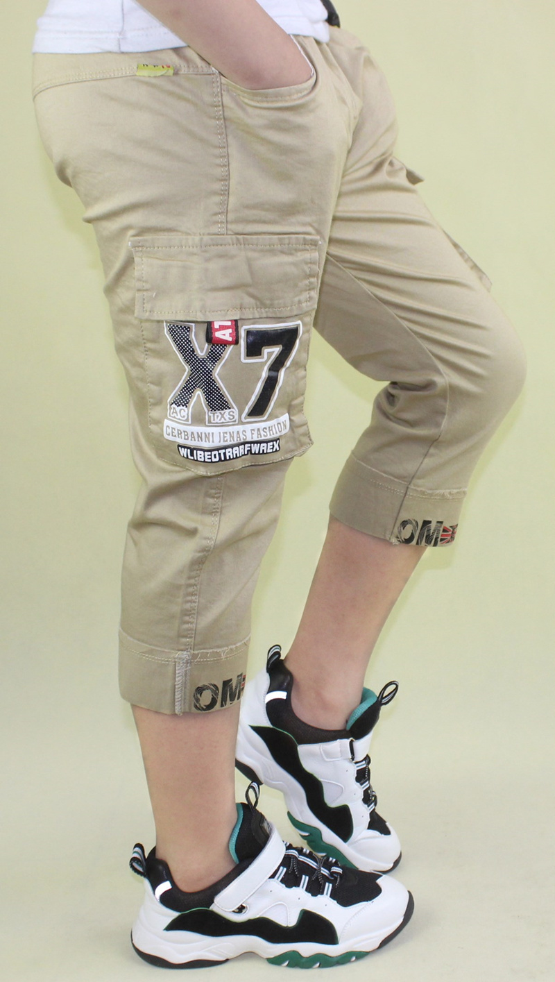 2019 nam Quần soóc Boys Boys Bảy quần Big Kids Inpants Childrens Casual Pants Workpants mùa hè ăn mặc Hàn Quốc.