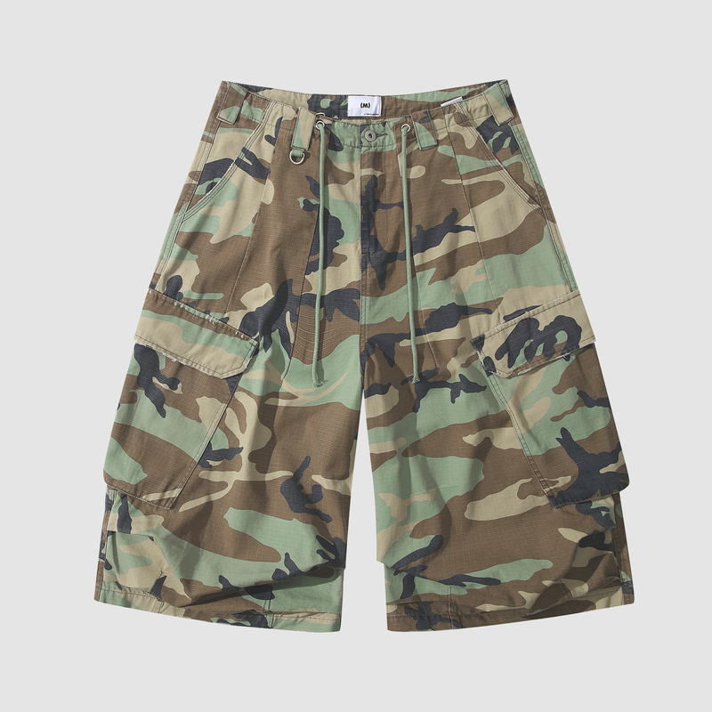 The Orion Washed and Distressed Camouflage Capri Pants, Tear-Resistant Plaid Vintage Distressed Workwear Parachute Pants The Orion Washed and Distressed Camouflage Capri Pants, Tear-Resistant Plaid Vintage Distressed Workwear Parachute Pants