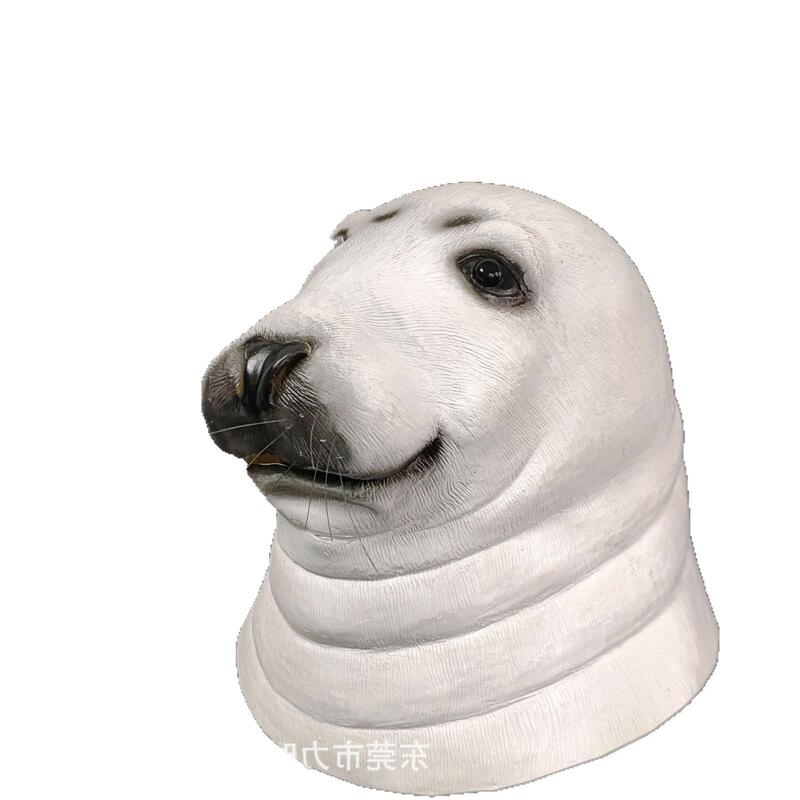 Seal Headgear Cute Latex Animal Headgear Halloween Party Performance Costume Cosplay Shooting Props