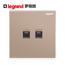 TCL Rograng Yijing Rose Gold Double Computer Socket Two Bit Network Panel Type 86 Double Port Information Socket