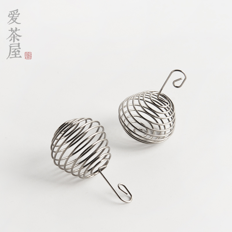 304 stainless steel tea set hanging spring tea leak glass single-hole teapot filter screen teapot spout tea strainer is not universal