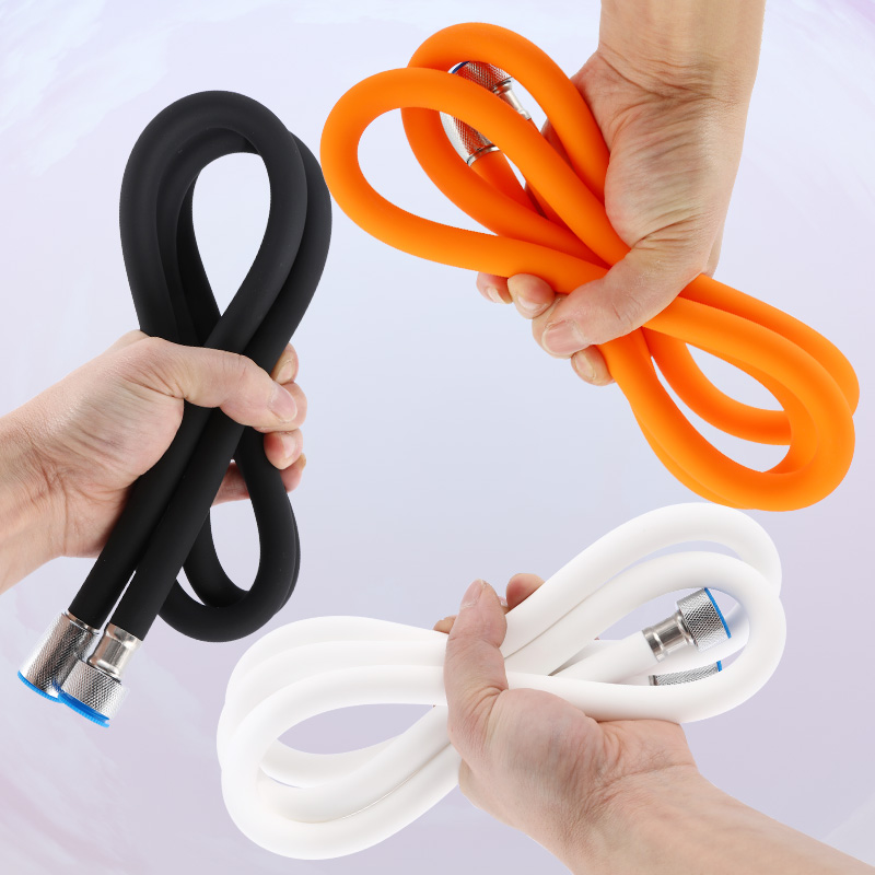 Thickened explosion-proof silicone hot water shower bath shower tube shower shower hose 40% Universal sprinkler to take over
