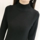 Áo len cashmere đan đáy cổ áo mỏng bán cao bên trong áo len nữ dài tay co giãn mùa thu hoang dã áo sơ mi nữ mới
