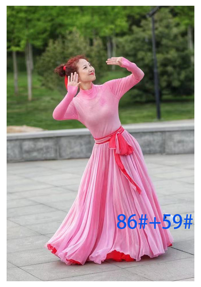 Snowspun Autumn Vintage Dance Suit Women's Big Swing Skirt Half Body Dress For A New Nature Flutter and Skirt Temperament
