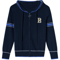 Psalm Special Selected Hooded College Style Wool Knitted Sweatshirt Wool Knitted Sweater Winter