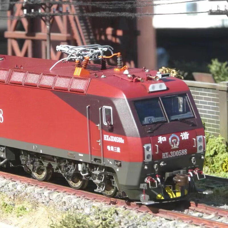 【Pack 】1435 Train Model Harmony Hxd3D Electric Locomotive Ho Scale 1:87 Simulation Digital