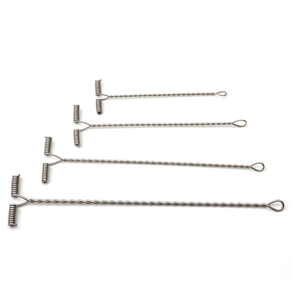 Sea Fishing Steel Wire String Hook Binaural Balance Bracket Anti-Twist Lengthened T White Fruit Fishing Group Fishing DIY accessories