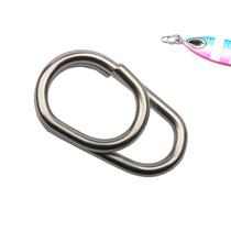 Marine Iron Plate Pins Oval Inner Buckle Split-ring Stainless Steel Powerful Luia Sea Fishing Fast Connector Accessories