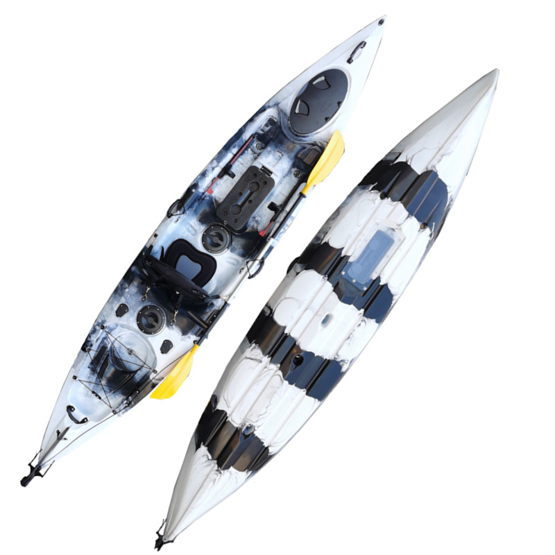 Single platform boat fishing boat plastic boat thickened kayak canoe Luya boat hard boat