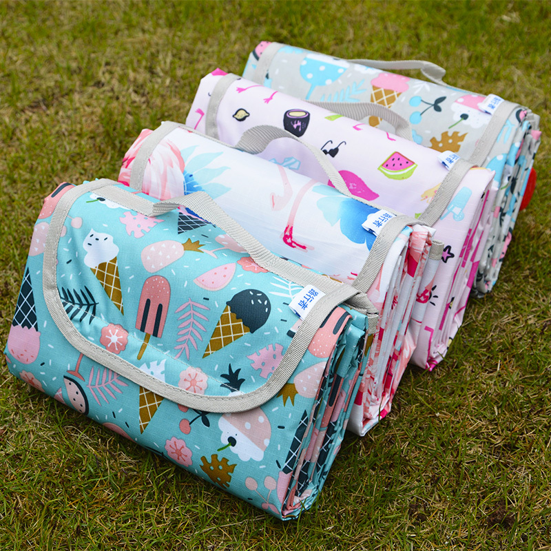 Picnic mat moisture-proof mat outdoor picnic tent mat portable waterproof thickened lawn mat picnic beach mat cloth