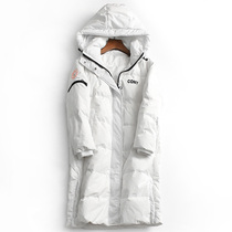 U680 minimalist letter printed word with cap zipped cardiovert long style jacket winter new reduced age 100 hitch duvet jacket