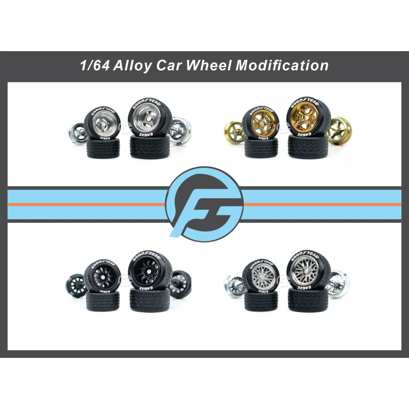 Fg 1/64 Hot Wheels Alloy Car Modified Wheel Hub Size 10.8Mm+12.8Mm Bsc-N Full Series