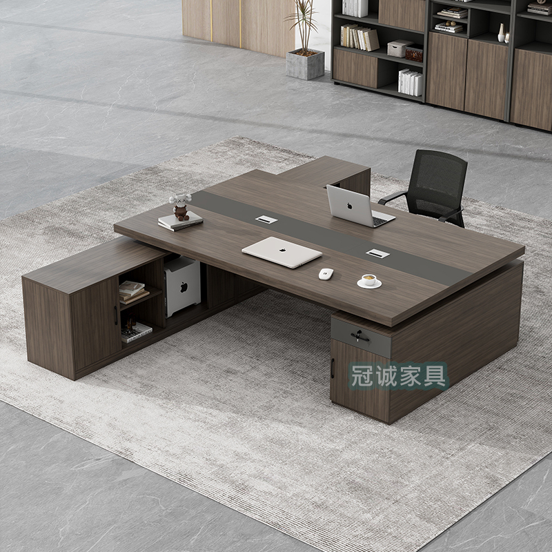 Double-Person Office Desk and Chair Set, Facing Each Other, Simple and Modern, Boss's Computer Desk, Financial Office Office Furniture Double-Person Office Desk and Chair Set, Facing Each Other, Simple and Modern, Boss's Computer Desk, Financial Office Office Furniture