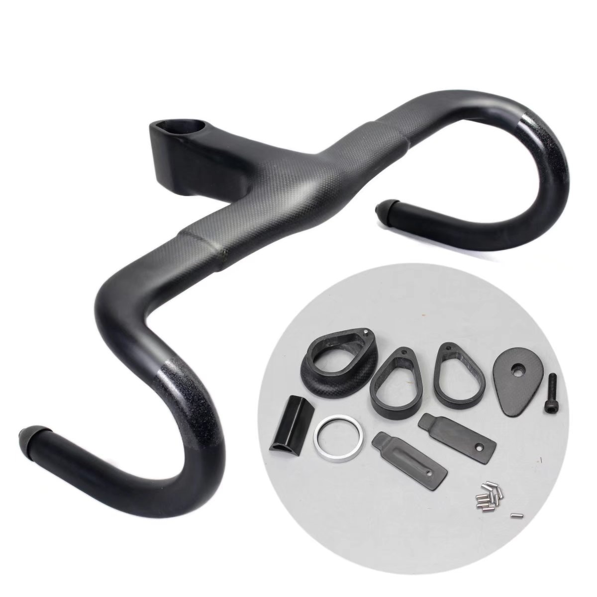 Carbon Fiber Channel's Second Carbon Fiber Carbon Fiber Integrated Handlebar Carbon Fiber Bend Handlebar Carbon Fiber Frame 5D Handlebar