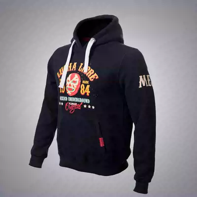 PLUMAGE Pengshi China original design Fighting sports thickened slim-fit hooded sweatshirt Mexican wrestler