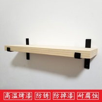 Iron bracket bracket load-bearing fixed microwave oven clapboard retro American T-shaped support rack shelf drag