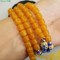 Huanglongyu Necklace Bracelet Bucket Beaded Waist Bracelet String Buddha Beads Ruyi Pendant Ping Button Pendant