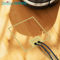 Embedded invisible flat ground socket hidden plug outlet uses stainless steel bottom box 130 Ruibo ground plug