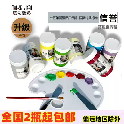 White stone painting material 300ml acrylic pigment set hand-painted wall painting pigment 100ML graffiti acrylic painting pigment