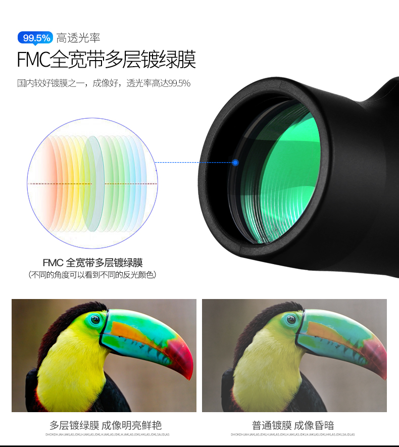 Gương một mắt Crosshair Crossing Mirror HD Nhìn thấy Gương Một mắt Kính nhìn HD độ nét cao - Kính viễn vọng / Kính / Kính ngoài trời ống nhòm nikon monarch 7 10x42