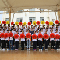 Hand-flipping flower discoloration fan Dance performance Sports Games admission Group exercise Opening ceremony Hand-holding props Five rings spelling