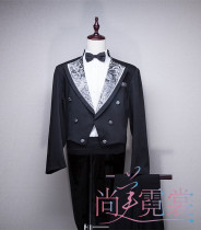 (Beijing rental) Mens command uniform chorus costume tuxedo British housekeeper costume stage performance suit