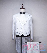 (Beijing rental) clothing rental white mens tuxedo banquet dress stage performance clothing physical store