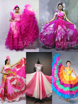 (Beijing rental) Annual meeting opening dance dress pink stage performance dance skirt pink dance skirt can be customized