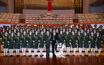 (Beijing Rental) Mens Army Clothing Tri-Service Honor Guard Flag Class Flag Raising Costume Military Band Clothing