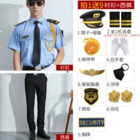 Короткий -Sleeved+брюки+золото 2 бар+большой блок+аксессуары 9