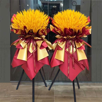 Opening flower basket Damai Bouquet New store opening Daji decoration arrangement ornaments pair of handmade flower arrangement material packaging