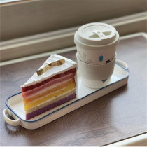 Bluearabicabootto small blue bottle coffee cup bamboo fiber eco-friendly cup accompanying anti-fall high temperature extreme Jane