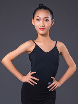 Real Madrid Latin Childrens Dance suit female harness Gymnastics Suit Body Suit ballet Dance Practice Costume