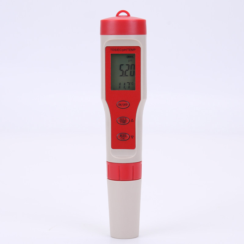 Test pen Four-in-one TDS water quality test High precision PH pH EC conductivity measuring pen temperature