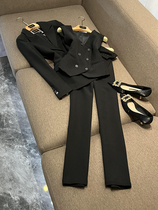High-end suit suit for women Korean style professional fashion suit vest pants nine-point pants three-piece set C04229