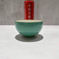 чашка 日本香兰社经典高端山茶花松石绿茶杯 口径8.9cm 高度5.5cm