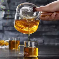 Стеклянный заварочный чайник, чай, фильтр, увеличенная толщина