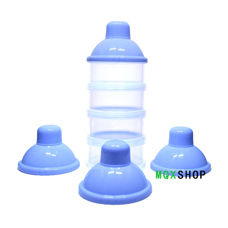 Baby 4-layer powdered milk box baby out of milk powder Gloaded milk powder portable box Large capacity
