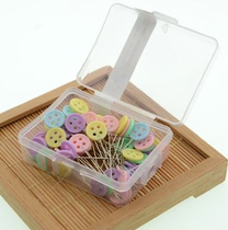pp boxed button bow tie Butterfly plum needle hand sewing patchwork fixed positioning needle 100 pieces box