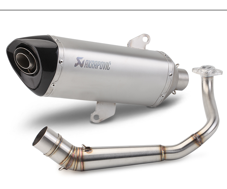 Sửa đổi xe máy PCX125 Ống xả Scorpio PCX150 Phần giữa kết nối ống Giữa ống thép không gỉ Phần trước bằng thép không gỉ - Ống xả xe máy bo xe may